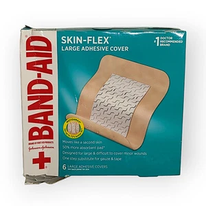 Band-Aid - Skin-Flex Large Adhesive Cover - 6 bandages - 3.5 x 4.5 - Picture 1 of 5