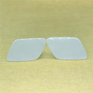 Gray New One Pair Front Bumper Headlight Washer Cover Cap Fit 2007-2012 BMW X5 - Foto 1 di 9