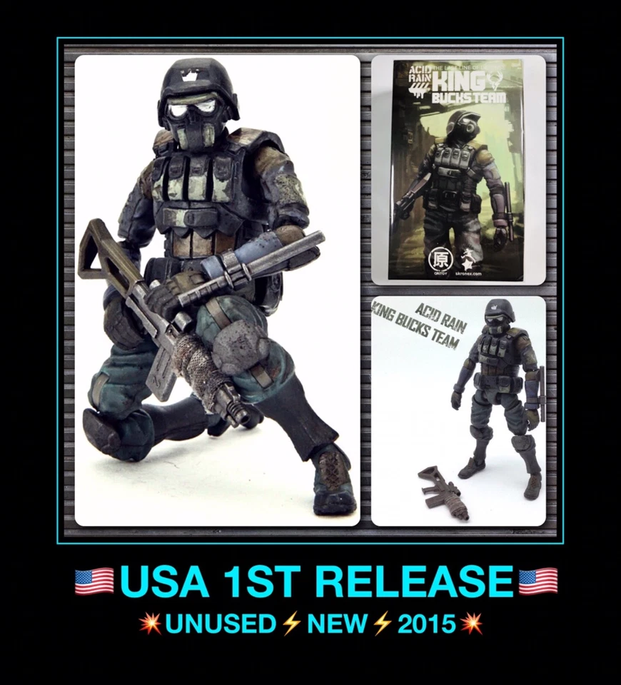Figura de Acción USA Acid Rain 3.75" 1/18 KING BUCKS TEAM MILITARY gi joe 1er Juego Foto 1 de 4