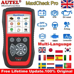 Autel MaxiCheck Pro Auto Diagnostic Scanner for ABS Brake Bleeding, SRS, DPF,EPB - Picture 1 of 12