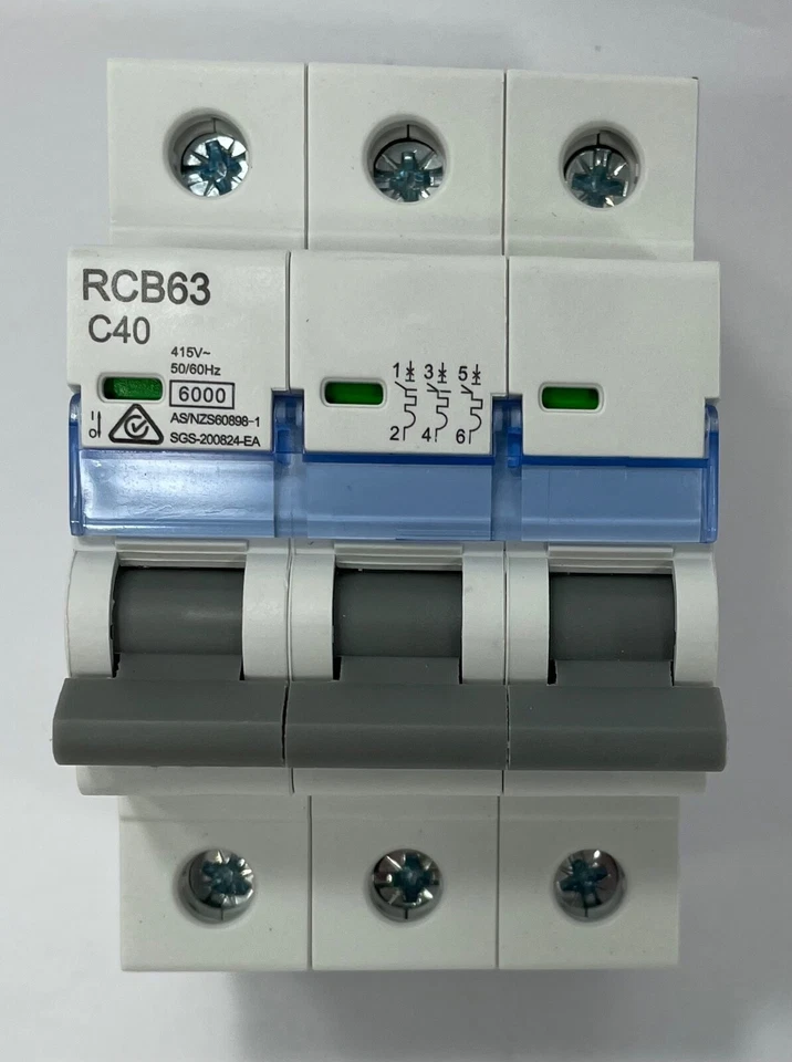 3 Phase Circuit Breaker  / 20A, 25, 32A, 40A, 50A, 63 Amp for Switchboard - image 1 of 4