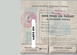 Document DEMI-BRIGADE DES FUSILIERS MARINS - Bon pour un paquet en franchise - Imagen 1 de 1