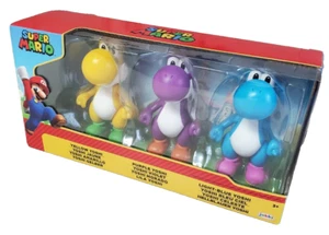 Super Mario Yoshi Multi-Pack. Yellow. Purple. Light-Blue. Nintendo.Poseable.2022 - Picture 1 of 7