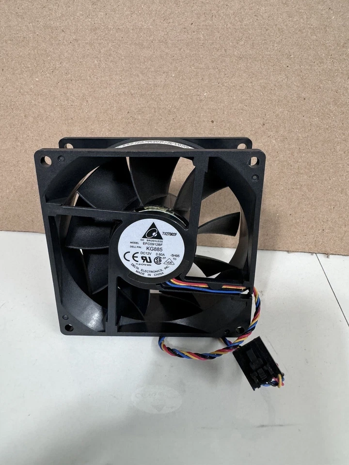 Desktop Computer EFC0912BF CN-0KG885 0KG885 Cooling Fan - Image 1 of 4