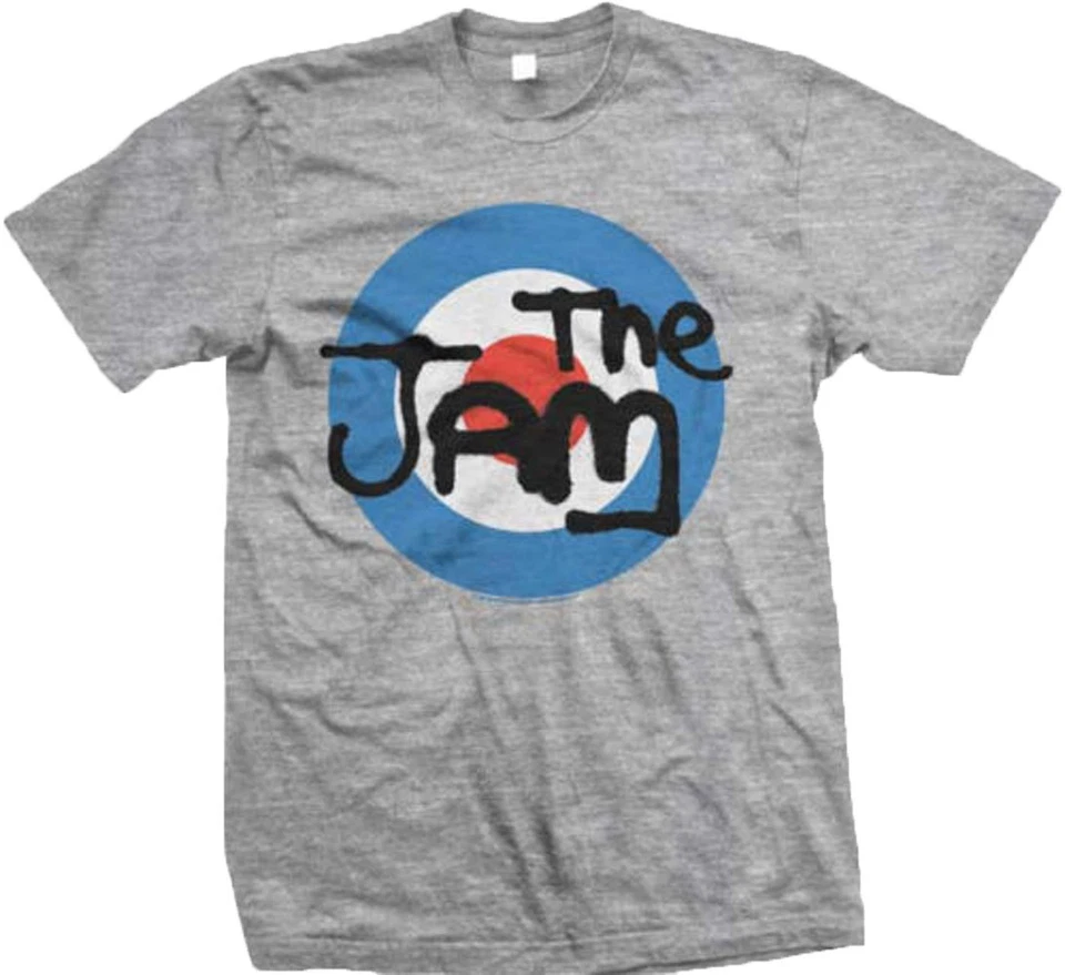 The Jam - Grey Target Adult T-Shirt - English punk rock, mod revival band, Bruce - Image 1 of 1