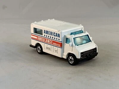 Ambulancia Hot Wheels 1991 Escuadrón de Emergencia Blanco BWs Foto 1 de 4