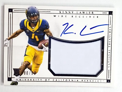 Kenny Lawler 2016 National Treasures 80/99 Autograph Jersey Patch Rookie Auto RC - Image 1 of 4