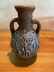 Donar  Israel Ceramic Vase Replica Of Ancient Jewish Vase & Sterling Silver