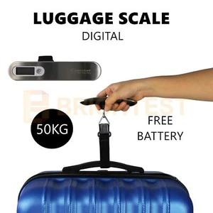 Electronic Portable Digital Luggage Weighing Scale Travel Hanging Weight LCD 50k - Picture 1 of 4