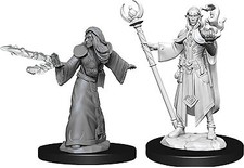 WZK73709 Dungeons & Dragons Nolzur`s Unpainted Miniatures W9 Male Elf Wizard