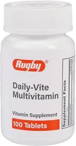 Rugby Daily-Vite Multivitamin Vitamin Supplement 100 Tablets - Picture 1 of 1