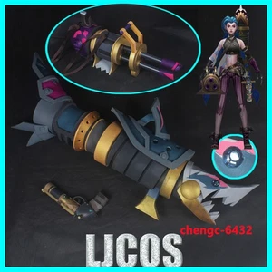 Arcane League of Legends Jinx handgefertigte Halloween Minigun Waffe EVA Cosplay Requisite - Bild 1 von 12