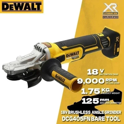 Amoladora angular inalámbrica DEWALT DCG405FN 20V XR sin escobillas 125 mm 8500 RPM Foto 1 de 4