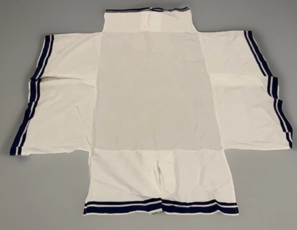 Pottery Barn Kids кроватка ребенка ясельного возраста постельное белье синий Harper кровать юбка белый и темно-синий - Изображение 1 из 3