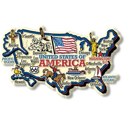 United States Jumbo Country Magnet by Classic Magnets - Image 1 of 4