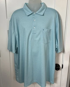 Camisa polo Izod de agua salada para hombre 3XLT Aqua - Imagen 1 de 9