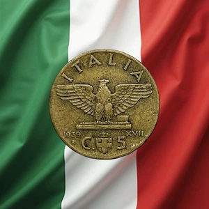 1939 R Italy 5 Centesimi - Combined Ship - Picture 1 of 2