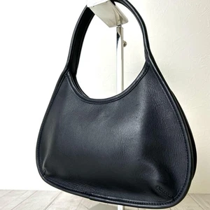 OLD COACH Ergo Mini Black Leather 9027 One-Shoulder Bag Handbag - Picture 1 of 24