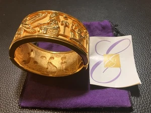 BESTES ELIZABETH TAYLOR AVON ÄGYPTISCHES 22 KGP MANSCHETTENARMBAND TREASURES OF TUTANCHAMUN - Bild 1 von 15