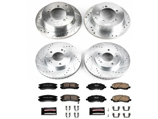Front and Rear Brake Pad and Rotor Kit For 2001-2005 Chrysler Sebring XB545MT - Image 1 of 1