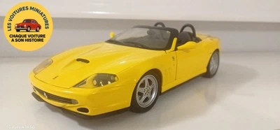 Ferrari  550 Barchetta hot wheels 1/18 - miniature jaune - rare collector - Photo 1/4