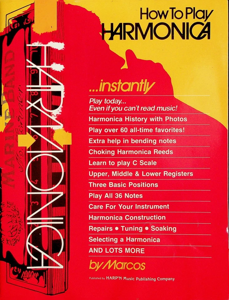 Harmonica How To Play Instantly Lesson Song Book - Image 1 of 4