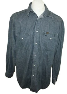 Camisa vaquera LEE WESTERN SHIRT HOMBRE más bien talla XL CIERRE A PRESIÓN - Imagen 1 de 5