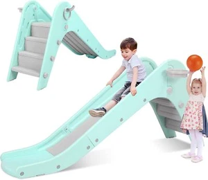 Kids Slide Climber Playset Toddler Slide Climber Indoor Outdoor W/ Ladder & Ball - Picture 1 of 6