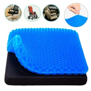Orthopedic Gel Office Car Chair Seat Cushion Back Support Coccyx Sciatica Pain - Picture 1 of 12