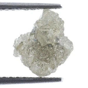 1.66 Carat Raw Natural Loose Rough Raw Light Greenish Color Diamond - Picture 1 of 2