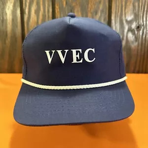 Vintage VVEC Mütze Snapback Ball Cap 80er 90er Seil Grünspan Valley Oklahoma Navy - Bild 1 von 12