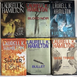 Laurell K. Hamilton 6 HC/DJ Book Lot (4-Anita Blake) (5-1st Editions) - Picture 1 of 20