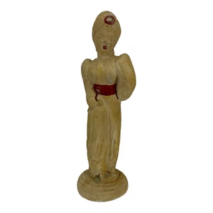 Vintage Chalkware Arabian Genie Statue Figur Mid Century Art Sultan ORIGINAL - Bild 1 von 12