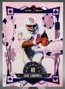 Earl Campbell 1/2 2024 Wild Card Edición Primavera Lámina Azul Titanes Engrasadores Salón de la fama SSP - Imagen 1 de 3