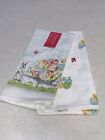 Isaac Mizrahi Easter Kitchen Tea Towels Bunny Floral Set of 2 New 20” x 28”