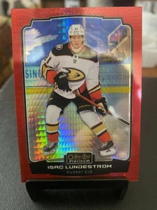 Isac Lundestrom 2022-23 OPC Platinum #119 Red Prism /199 - Picture 1 of 2
