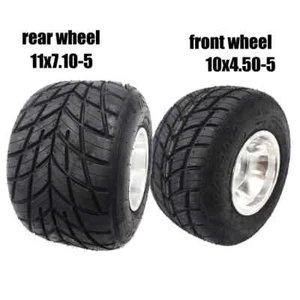 10x4.50-5 11x7.10-5 Inch Rain Tubeless Tires with Aluminum Wheels for Go Kart - Bild 1 von 15