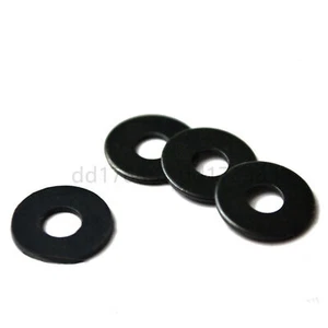 50 Stück M5 schwarze flache Unterlegscheiben einfache Unterlegscheiben DIN125 - Bild 1 von 12