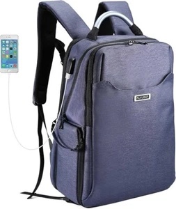 Flyleaf DSLR Cámara Sin Espejo Mochila Bolsa se adapta a 15 pulgadas Portátil Gris/Azul Nuevo - Imagen 1 de 11