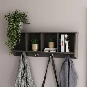 Kempton Wall Rack Grey - Picture 1 of 6