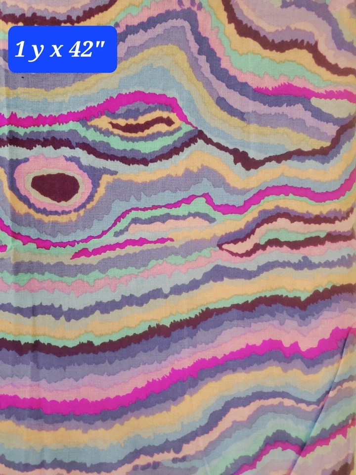 Kaffe Fassett JUPITER LAVENDER 1 yard PWGP131  - Image 1 of 1