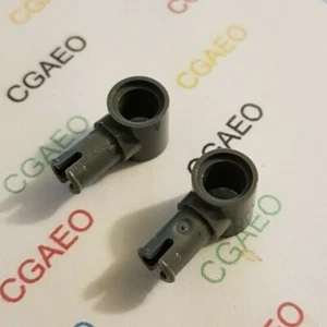 2 X Lego 15100 Pin with Friction Ridges Lengthwise and Pin Hole DARK BLUISH GRAY - Imagen 1 de 1
