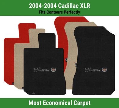 Alfombrillas delanteras Lloyd Velourtex para XLR del '04 con escritura Cadillac con corona y escudo Foto 1 de 4