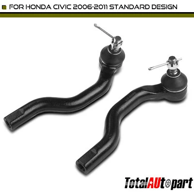 2x Extremo de barra de dirección para Honda Civic 2006 2007 2008-2011 exterior izquierdo y derecho Foto 1 de 4