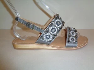 Coconuts by Matisse Size 7 M CHICA Gray Beaded Sandals New Womens Shoes - Picture 1 of 12