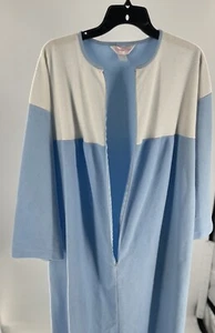 Abito da notte vintage Sears carrozza corte blu pile quarto zip taglia XLARGE - Foto 1 di 5