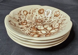 Johnson Brothers Dover Brown Fruit Bowls Set of 4 - Picture 1 of 2