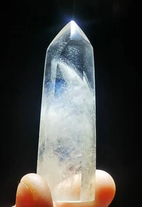 Lemurian "Blue Angel Feathers" Quartz Natural Point Crystal Rough Healing - Picture 1 of 8