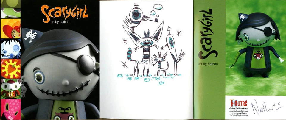 Nathan Jurevicius SIGNED AUTOGRAPHED ScaryGirl SC 1st Ed/1st Print + SKETCH RARE - Image 1 of 1