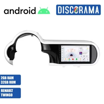 AUTORADIO ANDROID RENAULT TWINGO 2014-2024 STEREO AUTO TOUCH  WIFI NAVIGATORE - Immagine 1 di 4